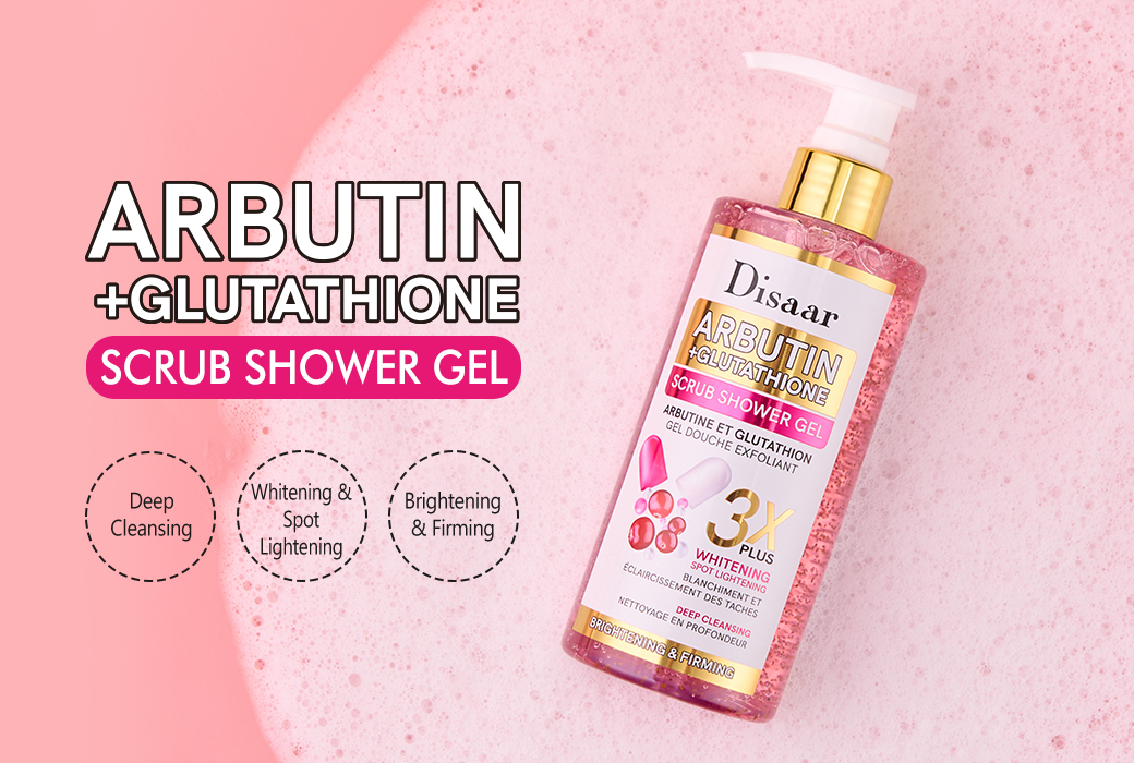 Disaar 300ml Arbutin & Glutathione Scrub Shower Gel