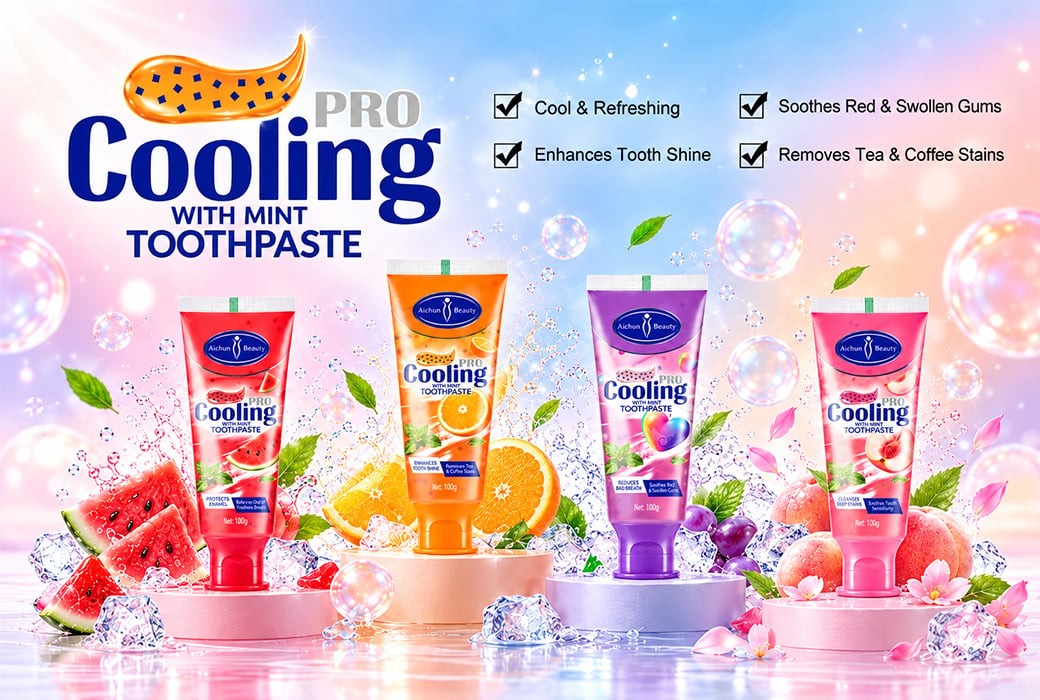 Aichun Beauty cooling gel toothpaste series