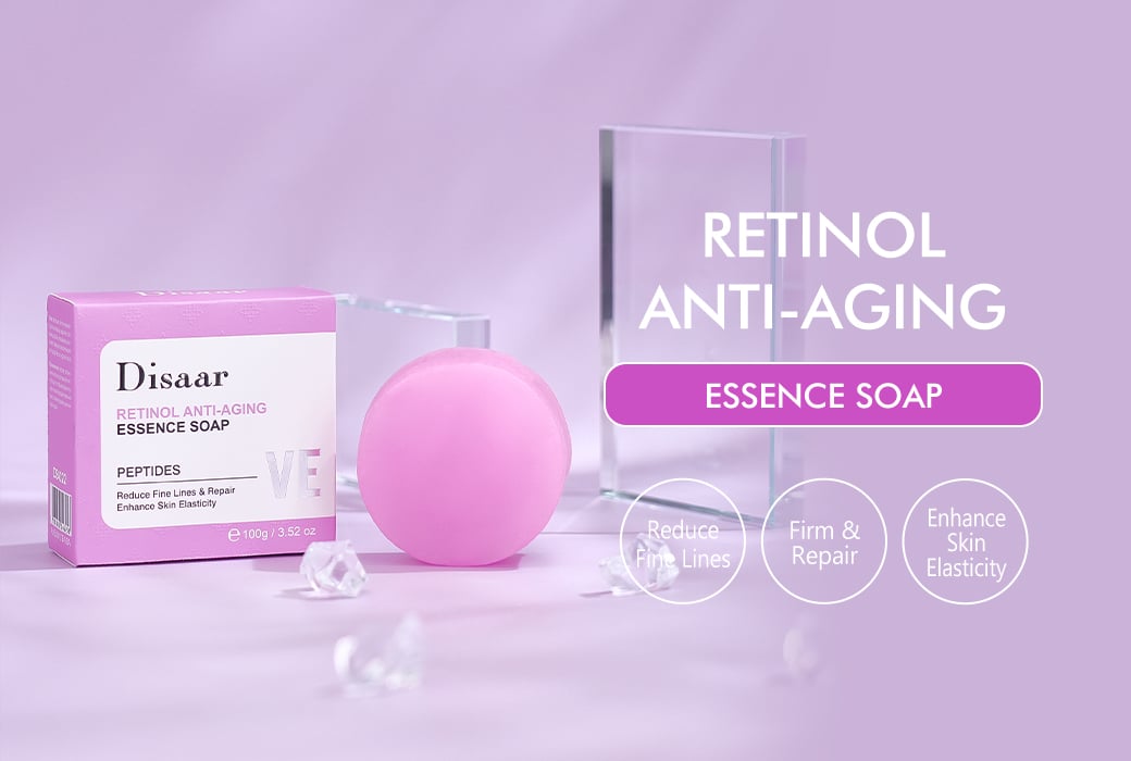 Disaar 100g Retinol Anti-Aging Essence Soap Firming and Mature Skin Care