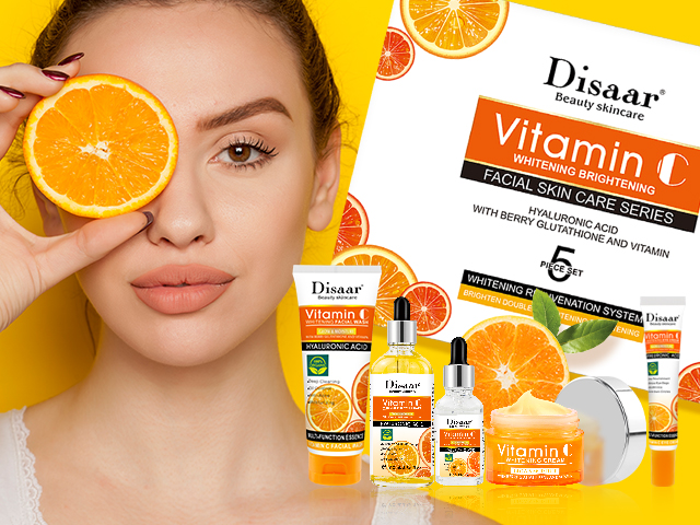 Disear Vitaminas C para la piel - Desbloquear el brillo de su piel