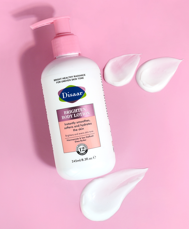DS5605 Disaar Niacinamide Brightening Body Lotion - 245ml, Shea Butter & Plant Extracts, Moisturizing & Even Skin Tone, Lightening Body Lotion for Soft, Smooth Skin supplier