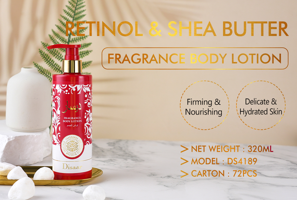 Disaar Retinol & Shea Butter Fragrance Body Lotion in Arabic packaging