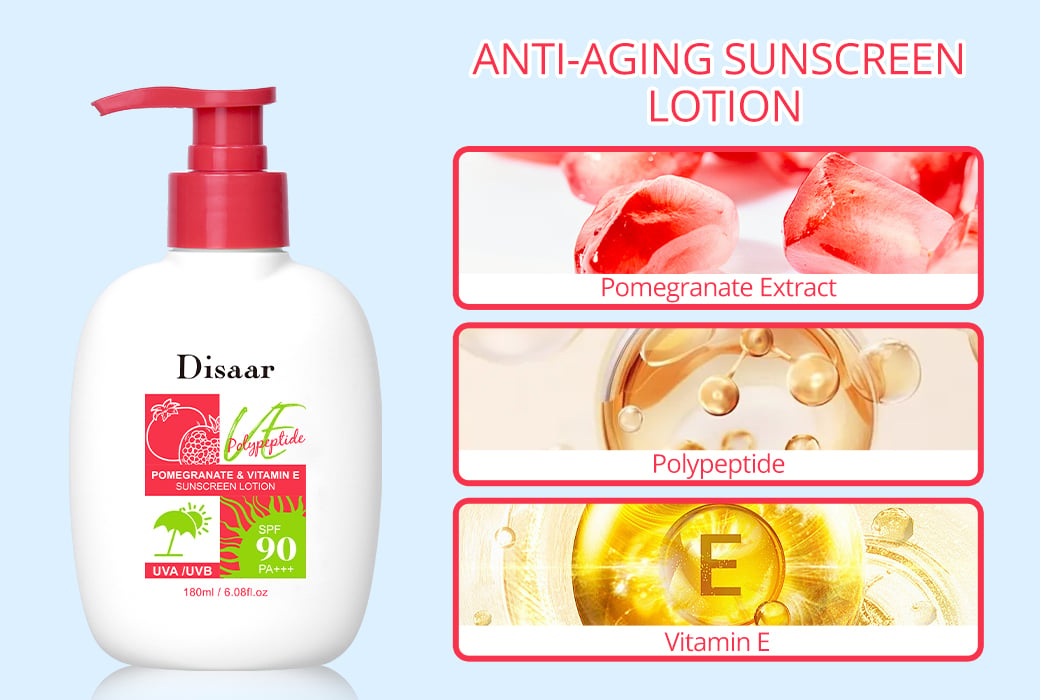 Disaar 180ML Anti-Aging Sunscreen Lotion SPF90 PA+++