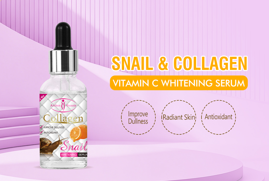 Aichun Beauty 30ml Snail & Collagen & Vitamin C Whitening Serum