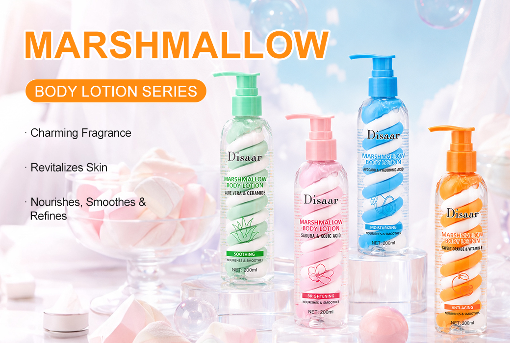 Disaar 200ml Marshmallow Body Lotion Series: A Visually Distinctive Triple-color Body Lotion Developed For Modern Beauty Retail