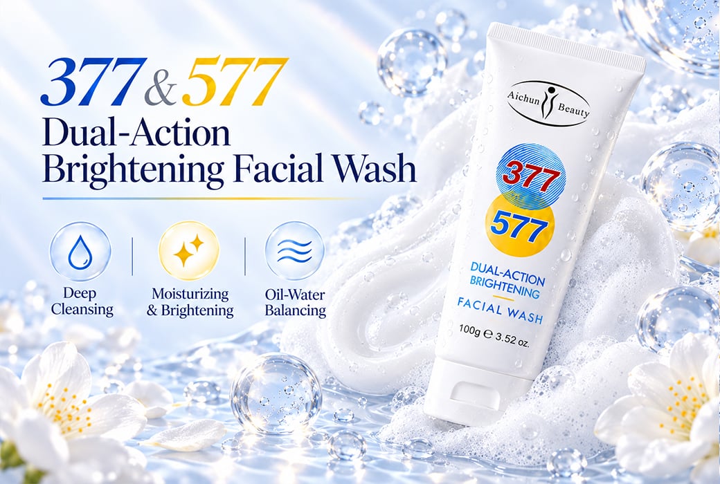 Aichun Beauty 100g 377 & 577 Dual-Action Brightening Facial Wash