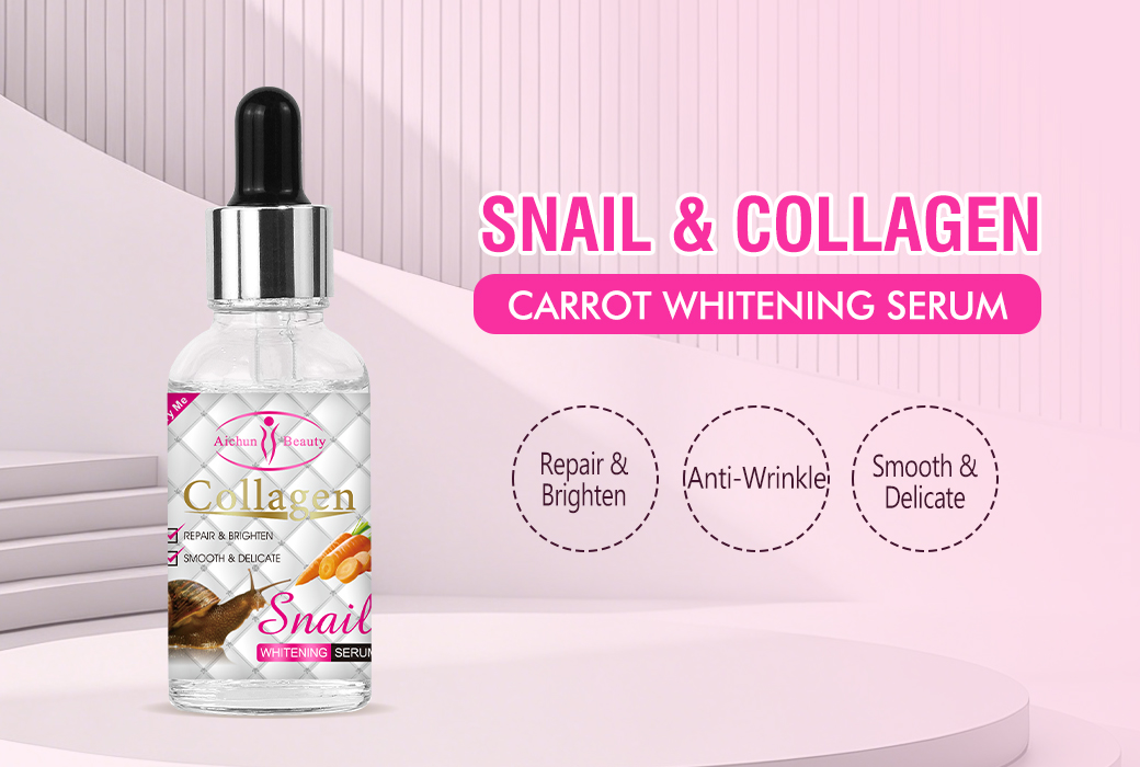 Aichun Beauty 30ml Snail & Collagen & Carrot Whitening Serum