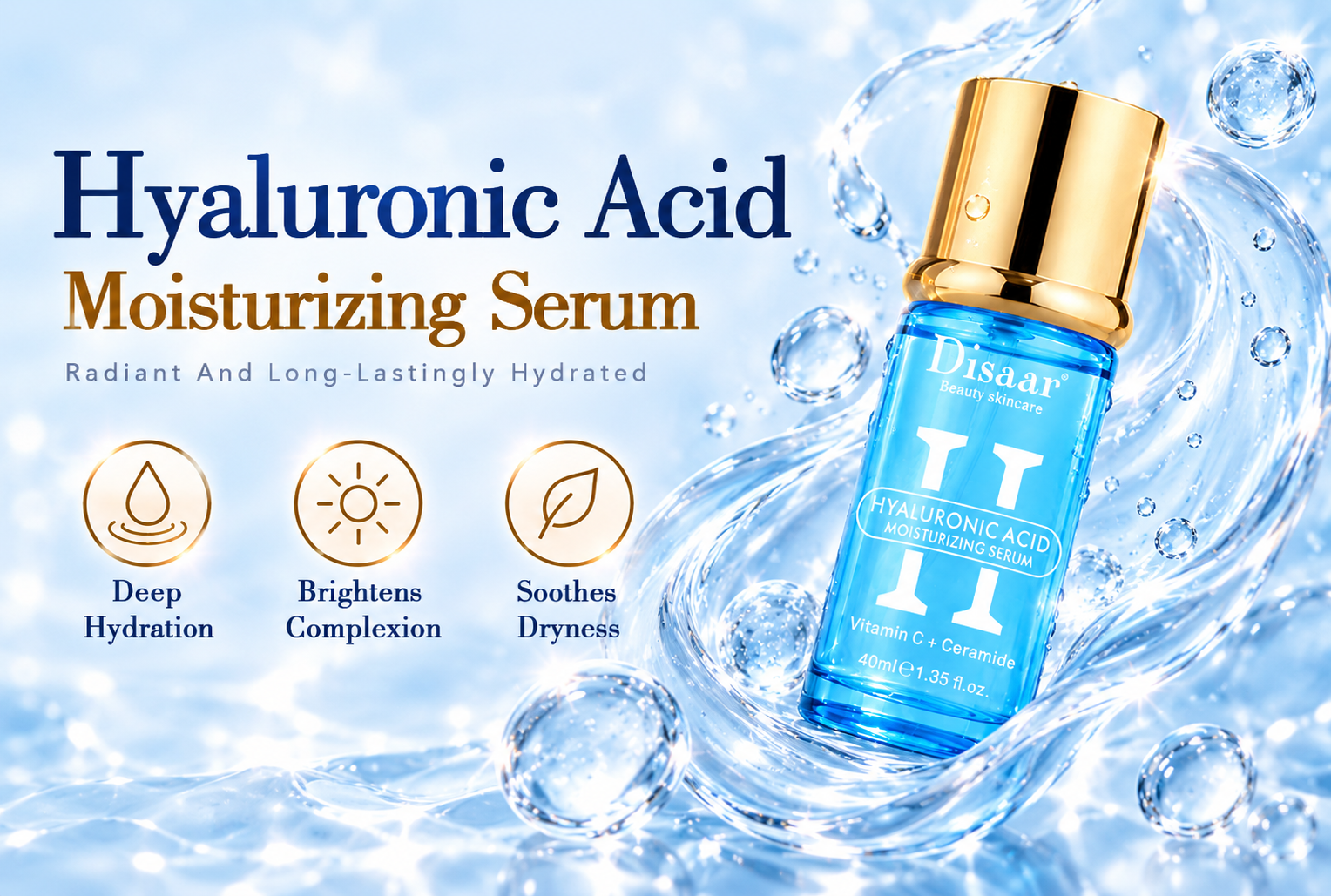 Disaar 40ml Hyaluronic Acid Moisturizing Serum