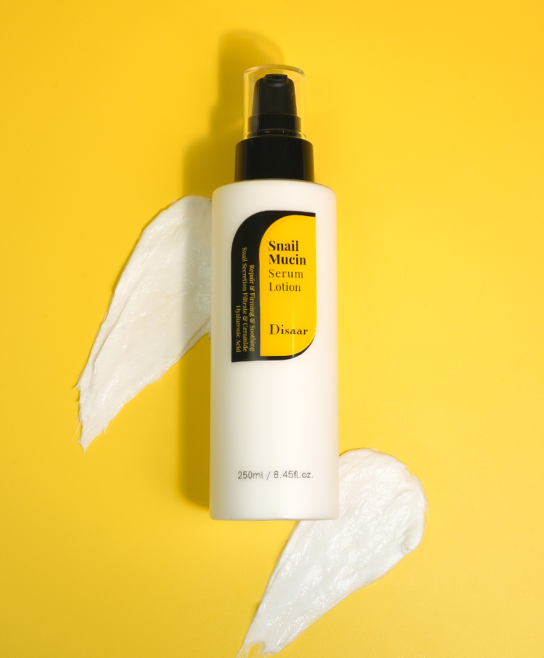 DS5475 Disaar Snail Mucin Serum Lotion - 250ml, With Hyaluronic Acid & Ceramide, Firming & Lightening Body Lotion, Moisturizing & Smoothing for Soft, Healthy Skin manufacture