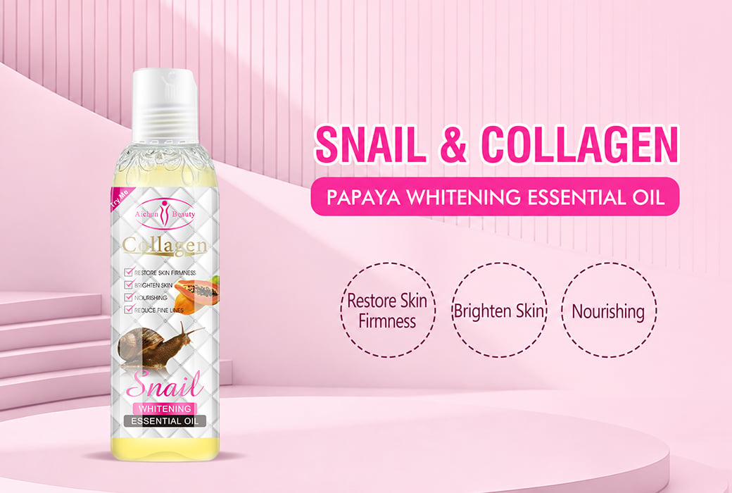 Aichun Beauty 100ml Snail & Collagen & Papaya Whitening Essential Oil