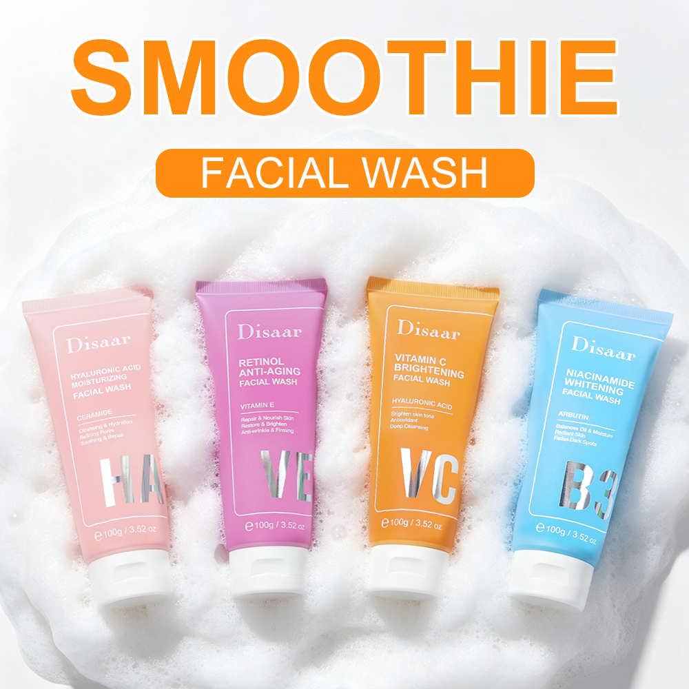 Disaar 100 g Limpiador facial en forma de batido al por mayor para iluminar, combatir el envejecimiento y hidratar la piel