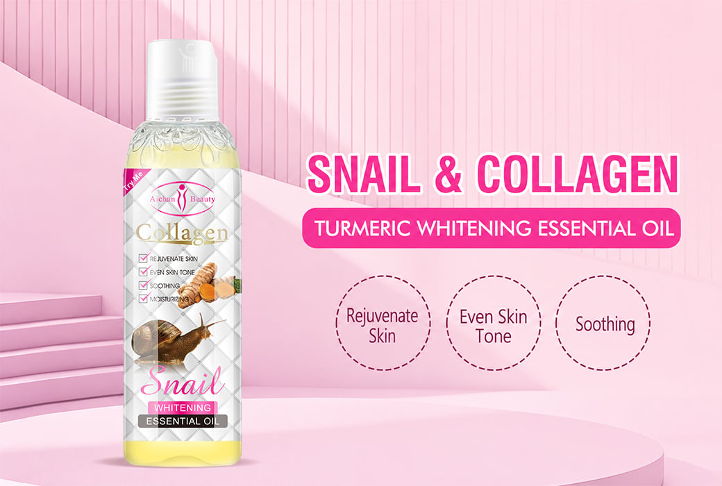 Aichun Beauty 100ml Snail & Collagen & Turmeric Whitening Essential Oil
