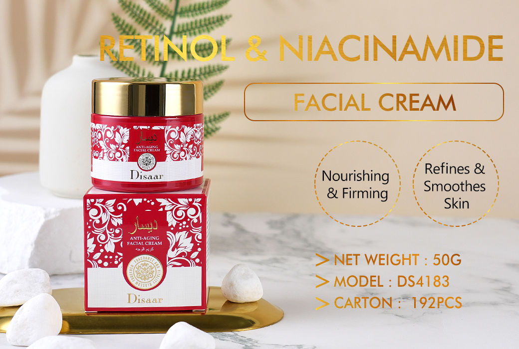 Disaar Retinol & Niacinamide Facial Cream in Arabic packaging