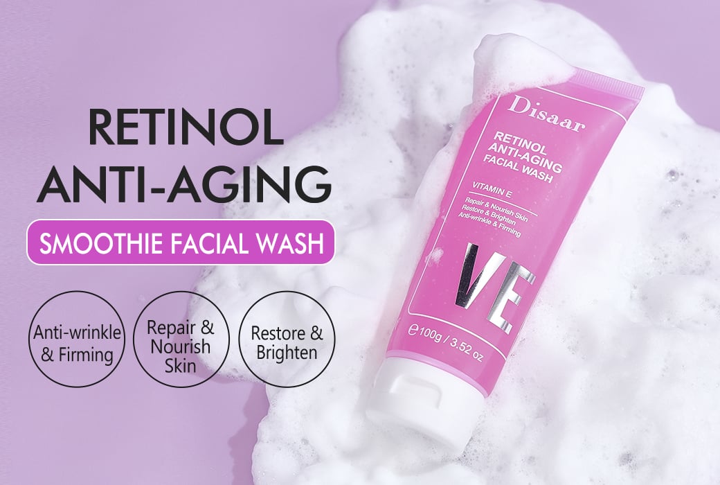 Disaar Retinol Smoothie Facial Cleanser for Brightening and Firming