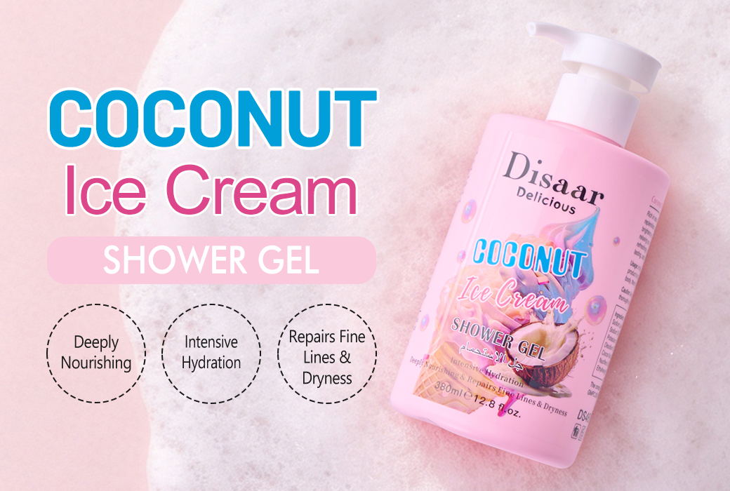 Disaar 380ml Coconut Ice Cream Shower Gel