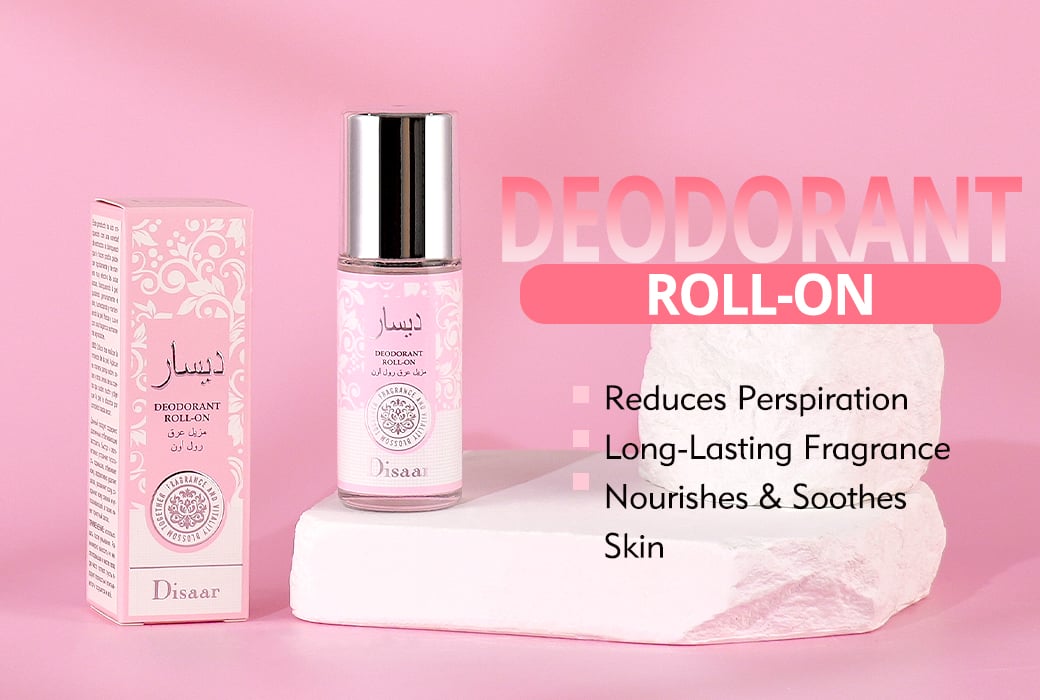 Disaar Collagen & Aloe Vera Roll-On Deodorant in Arabic packaging