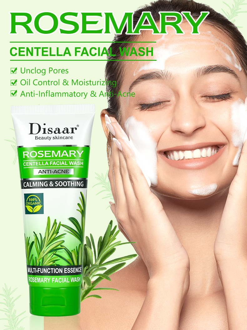DS5731 100g Rosemary & Centella Asiatica Facial Wash - Revitalizing & Calming Cleanser for All Skin Types | LivePro Beauty manufacture