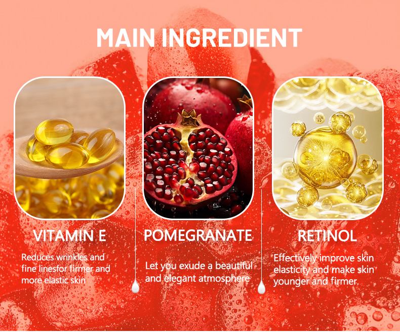 DS5254 50g Pomegranate & Vitamin E Facial Cream - Antioxidant-Rich Moisturizer for Radiant Skin | LivePro Beauty supplier