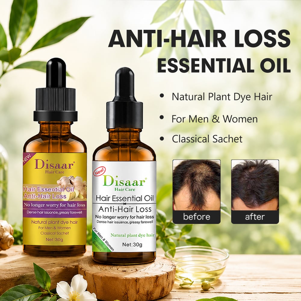 Disaar, aceite esencial para el cabello, 30 g, contra la caída del cabello, nutre las raíces, fortalece y aporta volumen visual