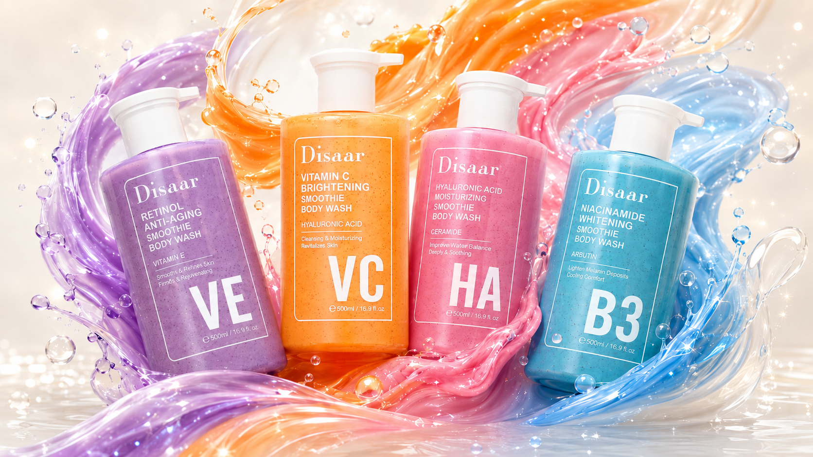 Disaar Smoothie Body Wash Series Scrub Body Shower Gel Wholesale
