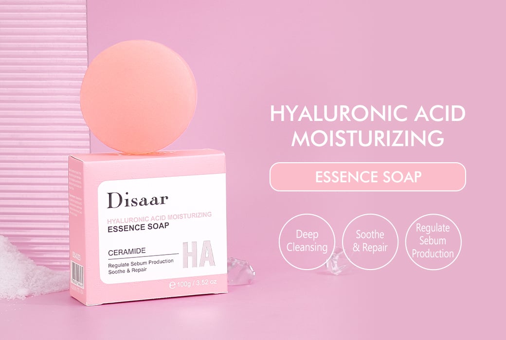 Disaar 100g Hyaluronic Acid Moisturizing Essence Soap Moisturizing and Soothing Cleansing