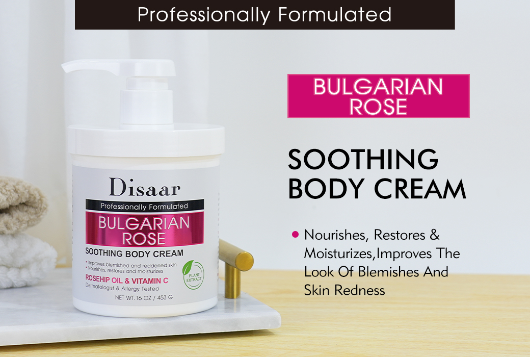 Disaar Bulgarian Rose Soothing Body Cream For Sensitive & Stressed Skin