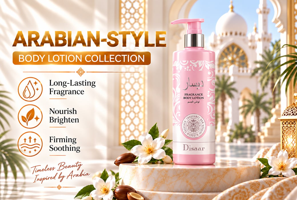 Disaar 320ml Arabian-Style Collagen & Sweet Almond Oil Fragrance Body Lotion
