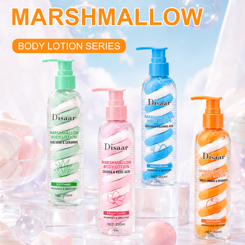 Disaar 200 ml Loción corporal con efecto mousse de tres colores al por mayor: cuatro fórmulas aromáticas para el cuidado de la piel