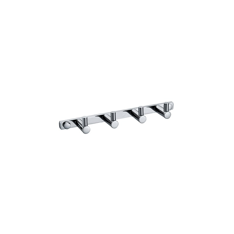 Coat Rack, Heavy Duty Stainless Steel 4 Tri Coat Hook Hanger, Wall Mounted Storage Wall Hook, Clothes Hook/Key Hook Rail for Bathroom Kitchen Entryway 9510 T03028