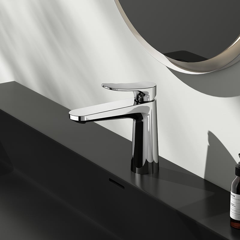 Commercial Grade Lavatory Faucet - CAE Brass Fixture for Hotels & Public Spaces  S74 1509