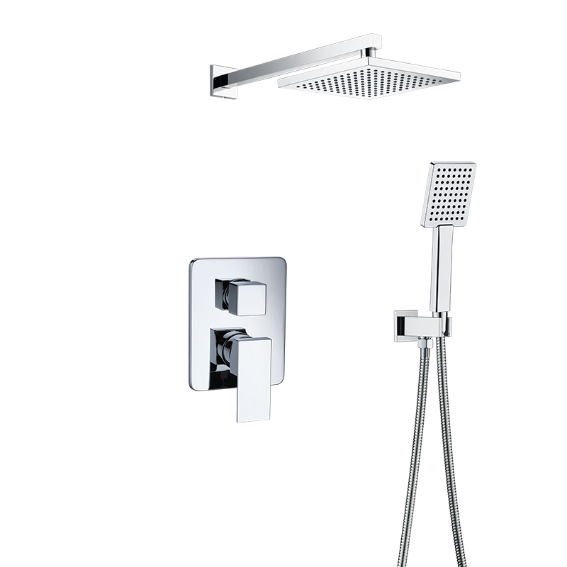 Shower Mixer with Pressure Balance Valve and Trim, Shower kit for Bathtoom Fitting 3 Settings 2-Port Diverter -75P 2749 A301