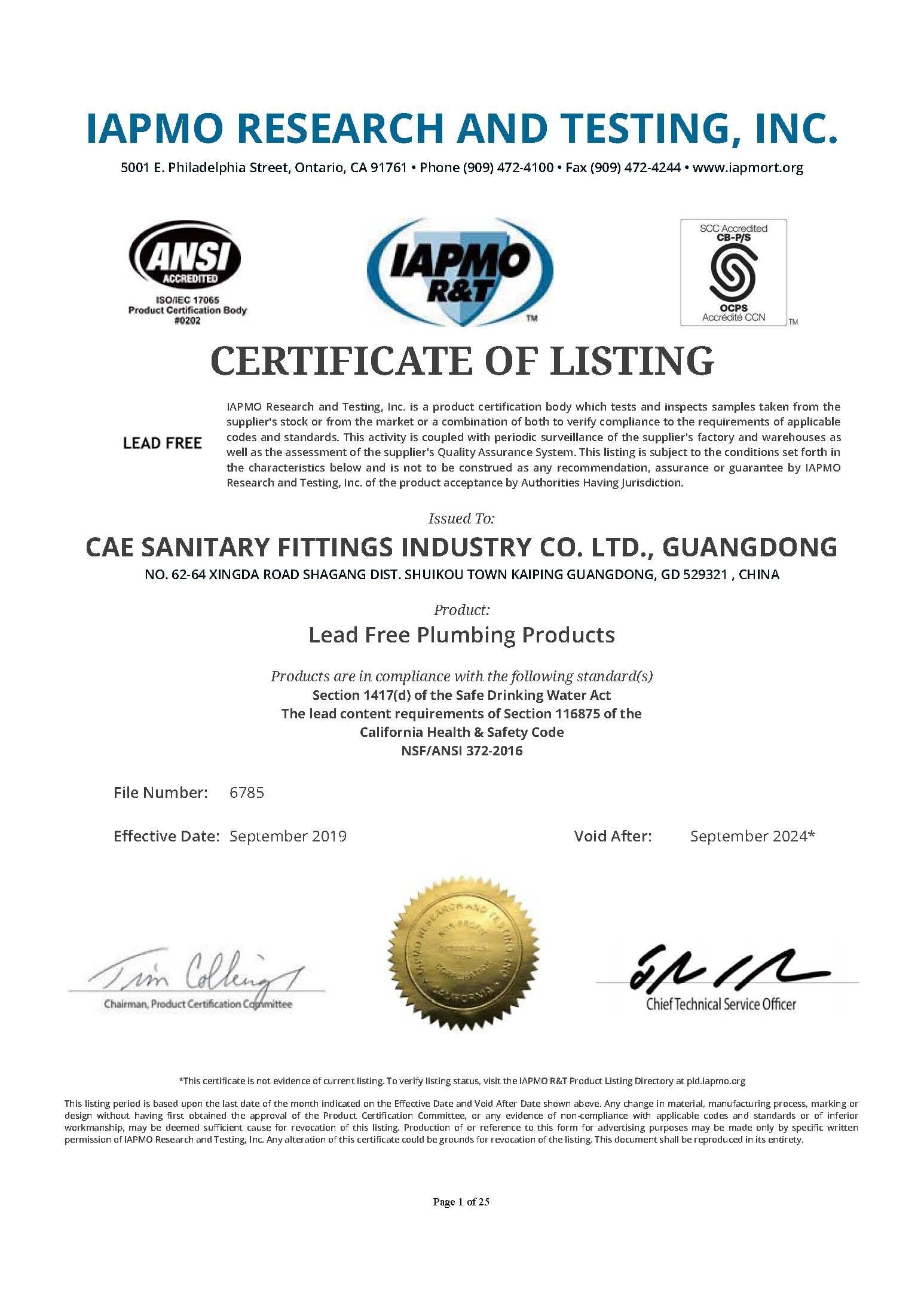 IAPMO RESEARCH AND TESTING, INC.-2