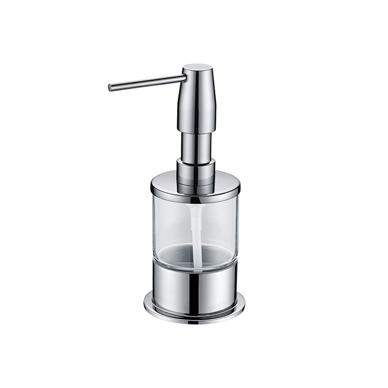 Dish Soap Dispenser Stainless Steel Hand Pump Dispenser Shatterproof and Leakproof Refillable Liquid Hand Soap Dispenser for Bathroom 9510 T07040