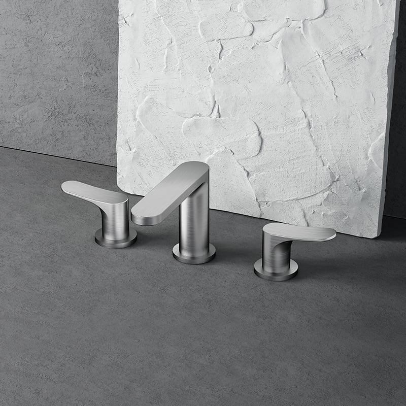 Double Handle Water-Saving Lavatory Faucet - Deck Mount Bathroom Faucet S74 1504