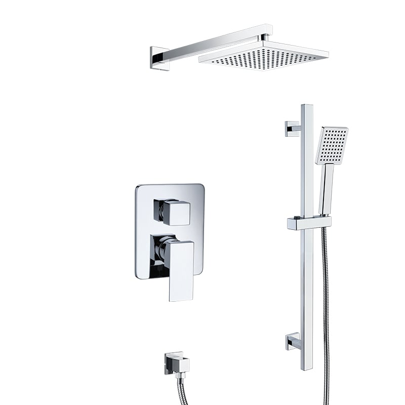 Bath/shower Pressure Balanced Valve with Sliding bar with 1-jet handshower set Valve Body and Trim Included 75 2446