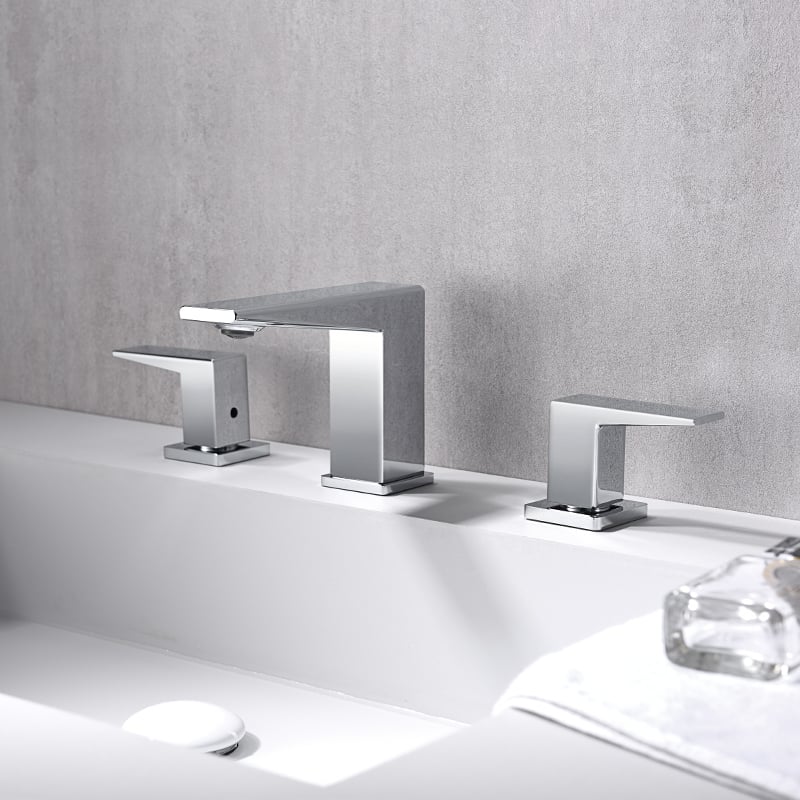 CAE Deck Mount Lavatory Faucet - 3-Hole Design for Traditional Basins 104 10019