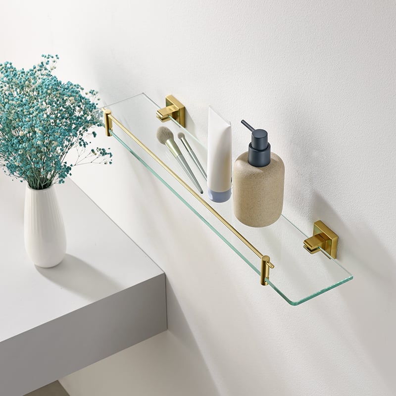 Glass Shelves for Bathroom Wall Mount Modern 9509 T04027