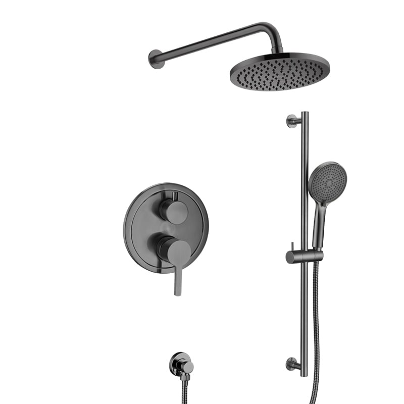 2 way Concealed Shower Mixer with Silding bar handheld Pressure Balance Valve for Hotel 21P 2564 C201