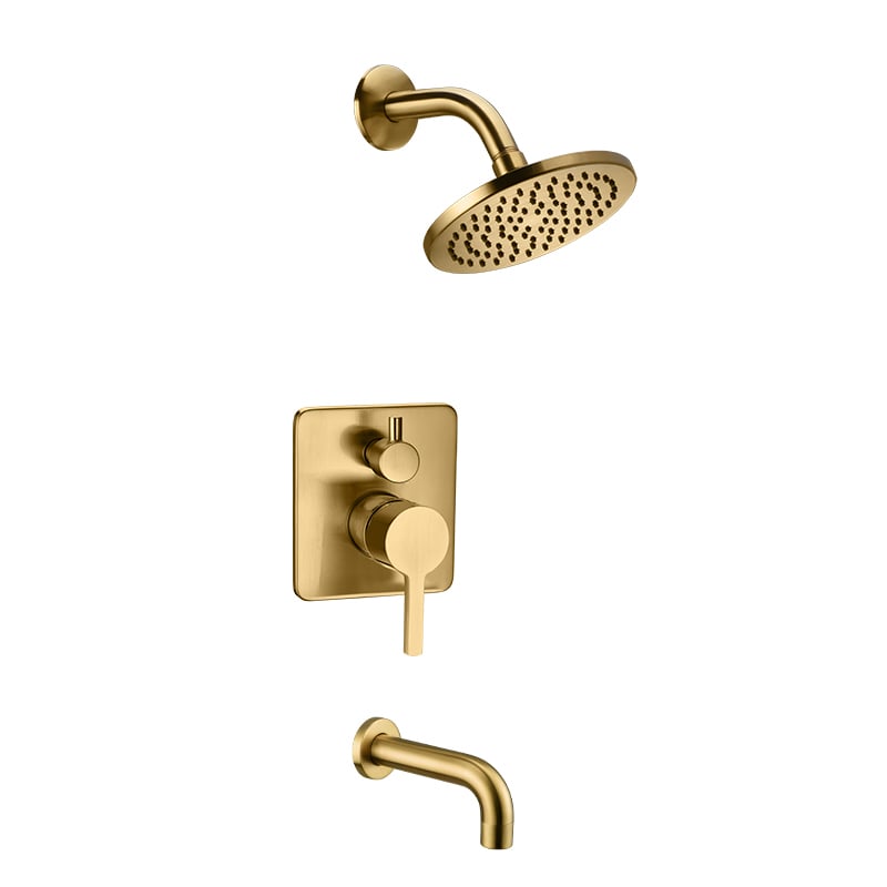 CAE Sanitary Concealed Shower Mixer -Matte Gold for Modern Bathrooms 