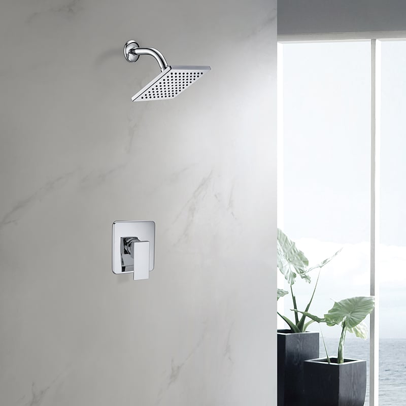 Pressure Balanced Valve with Over head shower include Trim and rough-in parts