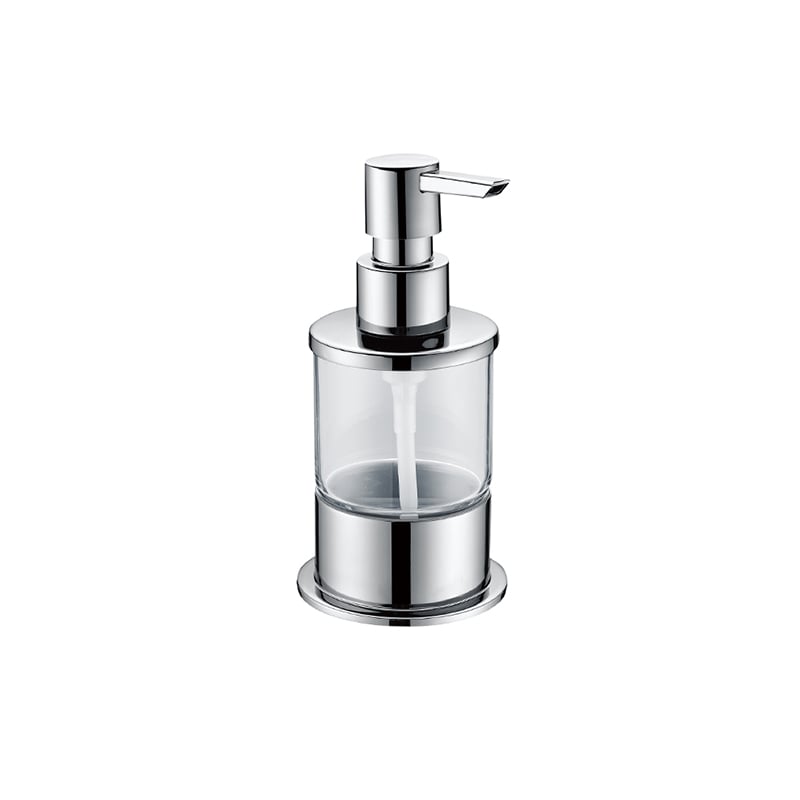 Countertop Hand Soap Dispenser, Refillable Stainless Steel Soap Pump Bottle for Bathroom & Kitchen, Free Standing 9510 T07030