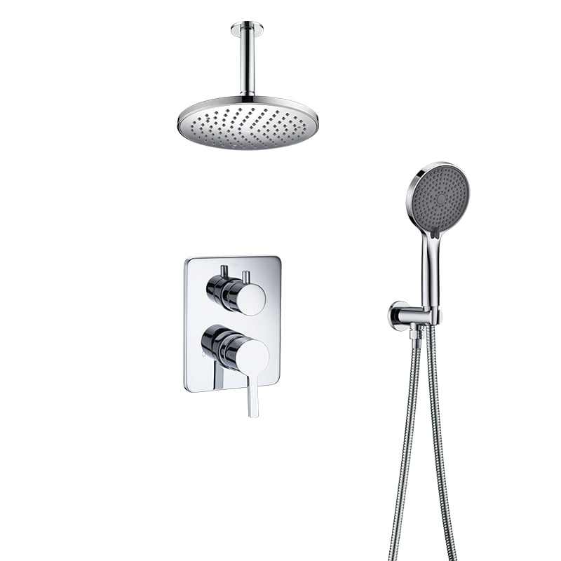 Pressure Balanced Valve Shower Mixer with Ceiling Rain Shower set 21P 2534 E201C