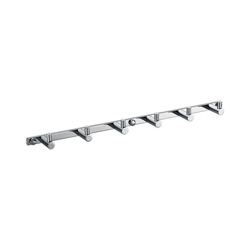 Coat Rack, Heavy Duty Stainless Steel 6 Tri Coat Hook Hanger, Wall Mounted Storage Wall Hook, Clothes Hook/Key Hook Rail for Bathroom Kitchen Entryway 9510 T03030
