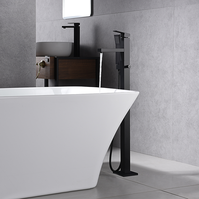 Free-Standing Shower/ Bath Mixer- Brass Chrome - CAE Sanitary Fittings Guangdong  75 2214