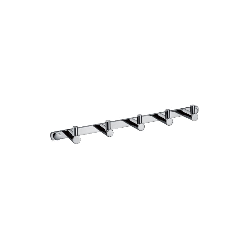 Coat Rack, Heavy Duty Stainless Steel 5 Tri Coat Hook Hanger, Wall Mounted Storage Wall Hook, Clothes Hook/Key Hook Rail for Bathroom Kitchen Entryway 9510 T03029