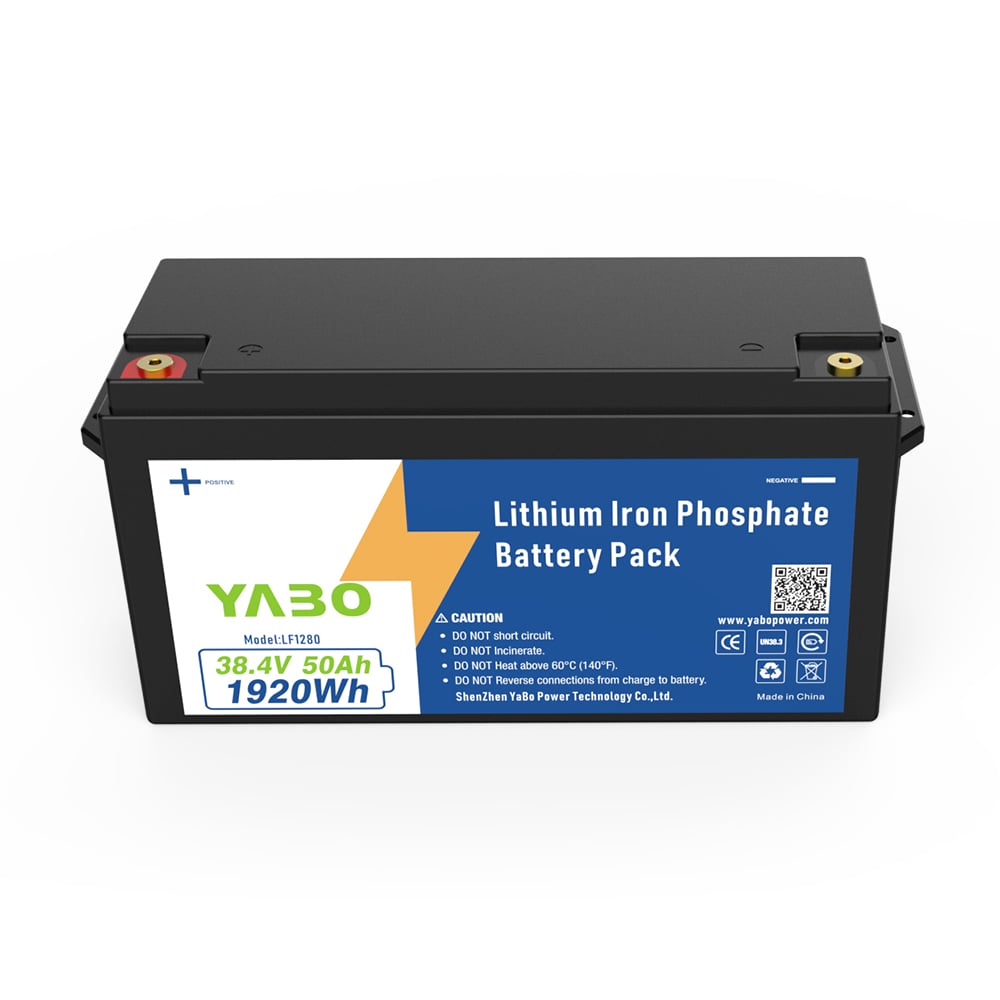 YABO 고성능 36V 50Ah LiFePO4 배터리 팩 전기 자전거, 스쿠터 및 EV 시스템용 강력한 리튬 철 인산염 배터리
