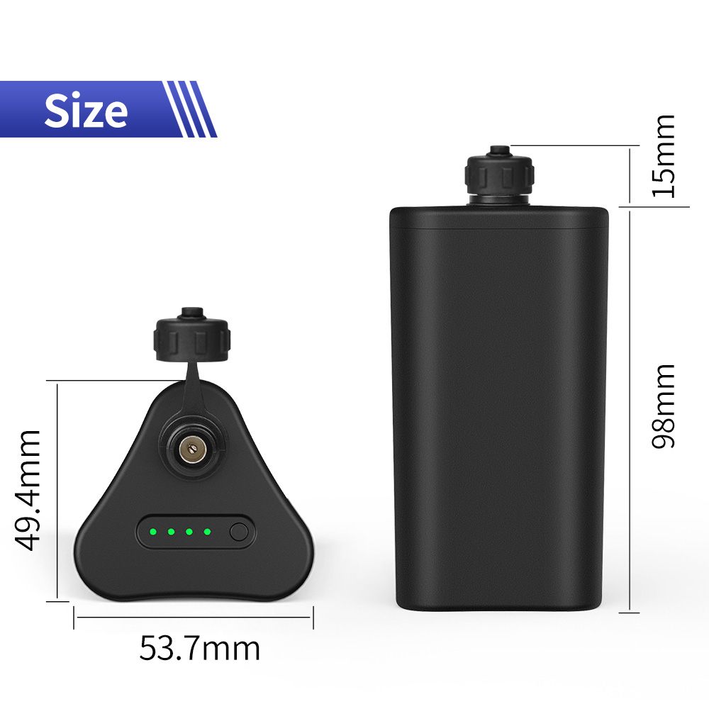 YABO, gruppo batteria agli ioni di litio da 12 V WP3100 con protezione IP67 contro l’acqua, ricaricabile, 11,1 V e 2600 mAh, batterie agli ioni di litio per strisce LED e telecamere CCTV