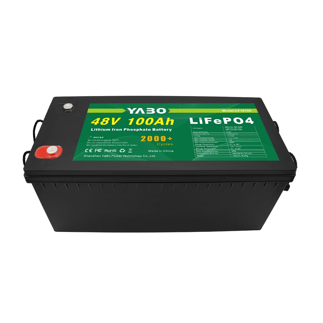 YABO YB-LP48100H 48V 100Ah OEM ODM Customized LiFePO4 Battery Pack for Energy Storage System