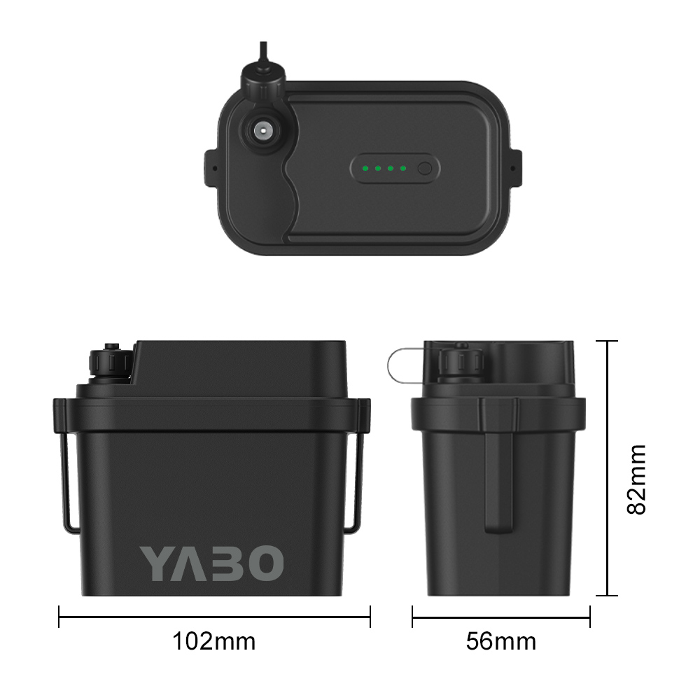YABO WP3200 Αδιάβροχη Μπαταρία Ιόντων Λιθίου 12V 5200mAh 7000mAh, Συσσωρευτής Μπαταριών Li-ion με Συνεχές Ρεύμα για DIY Έργο