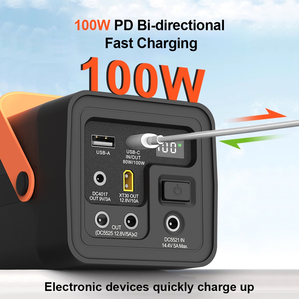 YABO Nuovo Design PB4200F Batteria Portatile LiFePO4 ad Alta Capacità 12V 12000mAh, Banca di Energia Portatile con Ricarica Rapida per Viaggi